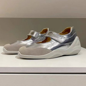 Xinzirain Sneakers <span class=keywords><strong>da</strong></span> Ballerina personalizzate <span class=keywords><strong>da</strong></span> donna con punta rotonda Outdoor Casual con suola morbida e spessa Design leggero per balletto Mary Jane - Product Image 1