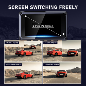 Adinkam F13 3-Inch Màn Hình Cảm Ứng Ống Kính Kép Dash Cam 4K + 1080P Phía Trước & Phía Sau Ghi Âm G-Cảm Biến Wifi WDR Ứng Dụng Điều Khiển - Product Image 4