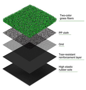 Gerçekçi Hissettiren Yapay Çimli, Sürüş ve Chip Atışları İçin Uygun, Fabrikadan Doğrudan 3'ü 1 Arada Taşınabilir Katlanabilir Golf Antrenman Matı - Product Image 5