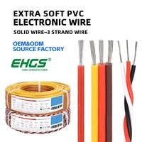 Câble torsadé parallèle en PVC ultra flexible EHGS, fil double souple pour le chauffage, les équipements électroniques automobiles, les connexions d'alimentation et de signal