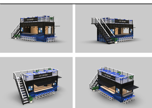 20ft 40ft Pop up Prefab Container <strong>Coffer</strong> Shop/mobile Food Kiosk for Sale - Product Image 3