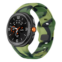 Nouveau bracelet en silicone souple bicolore pour Samsung Galaxy Watch 8 / Watch 8 Classic