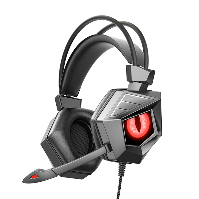 Gaming Headset Featuring Noise Canceling Mic Luminous Design Immersive Audio Experience