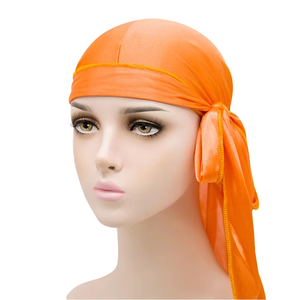 <span class=keywords><strong>Durag</strong></span> en Soie Satinée Blanche à Couleurs Changeantes avec Sangle en Spandex pour Hommes – Collection 2025 – Vente en Gros - Product Image 1