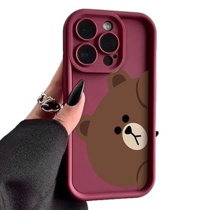 เคสโทรศัพท์มือถือรุ่น Dumb bear เหมาะสำหรับ Apple 17, 15plus, 13, emery 16E, สำหรับการค้าต่างประเทศ, 12xs, แบบเรียบง่าย, 14pro - Product Image 4