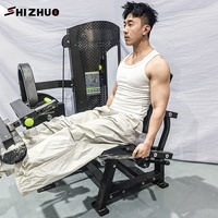 Machine à extensions de jambes assises Shizhuo, équipement de fitness professionnel à charge par poulie, réglable et rembourré pour l'entraînement de force
