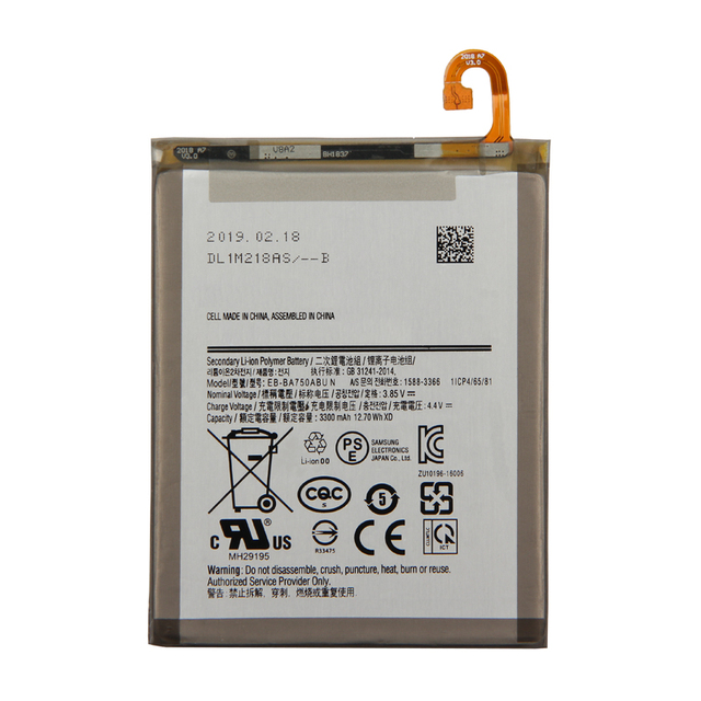 OEM ODM 3300mAh EB-BA750ABU Smartphone Battery for Samsung Galaxy A7 2018 A10 A750 A730 Replacement Battery