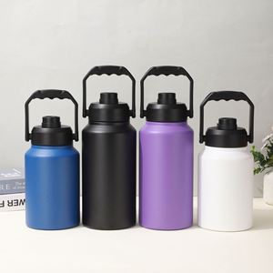 Termo de Acero Inoxidable de 128 oz (1 Galón), Botella de Agua con Aislamiento al Vacío de Doble Pared, con Pajita y Tapa - Product Image 2