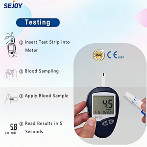 Medidor Digital de Glucosa en Sangre Sejoy para Diabetes - Product Image 2