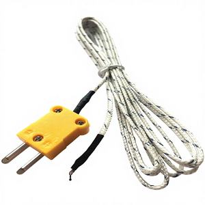 مستشعر حرارة من النوع K سريع الاستجابة مع طرف مكشوف قابل للتخصيص وقابس أصفر صغير - Product Image 1