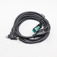 Kustom Pabrik 8Pin 12V daya USB jantan ke USB B jantan + DC5521 jantan 1 hingga 2 kabel pemisah