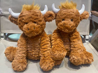 Jouet de vache Highland marron super doux poupée en peluche de vache Highland adorable peluche de vache Highland cadeau
