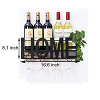 Support à Vin Mural, Casier à Vin Mural avec Porte-Verres, Produits en Promotion