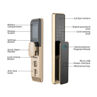 Cerradura Inteligente UIELOCK QA20 Tuya con Reconocimiento Facial 3D, Cámara, WiFi, Aplicación, Huella Dactilar y Desbloqueo Digital para Puertas de Aluminio/Acero