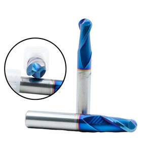 Cobalt-Blue <strong>Nano</strong> Radius Ball Nose <strong>End</strong> <strong>Mill</strong> CNC Tools <strong>End</strong> <strong>Mill</strong> <strong>End</strong> <strong>Mill</strong> Cutter Cheapest 50mm/100mm/150mm - Product Image 3