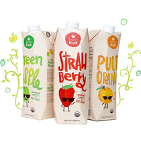 Ensemble de boîtes à boissons en carton rigide laminé mat personnalisé, emballage en papier couché or gaufré pour boîte de jus de fruits