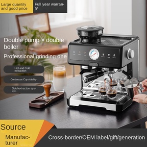 <span class=keywords><strong>Machine</strong></span> à café semi-automatique à commande manuelle, chaudière à double pompe, moulin <span class=keywords><strong>intégré</strong></span>, <span class=keywords><strong>machine</strong></span> à <span class=keywords><strong>expresso</strong></span> à infusion froide, contrôle PID, 2200W - Product Image 4