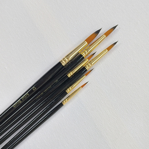 BOMEIJIA nouveau 12 pièces Pinceles Arte doré vadrouille cheveux synthétiques pour artiste aquarelle et <span class=keywords><strong>peinture</strong></span> d'art acrylique - Product Image 2