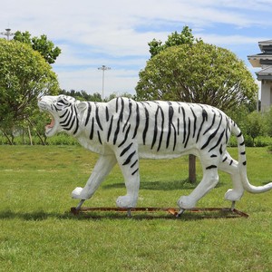 Bán Buôn Tùy Chỉnh Trắng Tiger Bộ Điêu Khắc Nhà Sản Xuất Cung Cấp Lớn Tiger Tượng Động Vật Nghệ Thuật Cho Ngoài Trời Trang Trí Nội Thất Điêu Khắc - Product Image 1