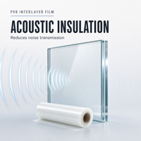 Film intercouche pour verre feuilleté, rouleau PVB 0,76 mm transparent, pour le traitement de lamination du verre, fournisseur pour usine de fabrication