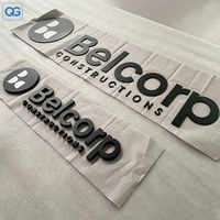 Lettres de logo 3D en métal peintes, étanches IP65, non éclairées, pour restaurants, hôpitaux, stands médicaux, réceptions d'entreprise, image de marque