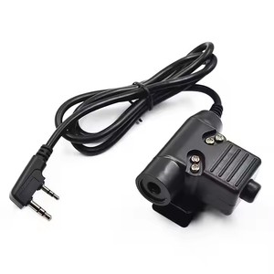 Adaptateur de casque d'intercom tactique U94, adaptateur de bouton émetteur PTT adapté pour <span class=keywords><strong>Kenwood</strong></span> Icom Yaesu Midland - Product Image 2