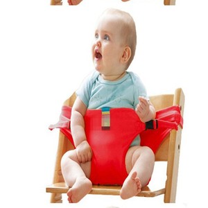 Harnais de sécurité pour chaise haute bébé, sangle réglable verte pour support de siège bébé, compatible avec chaise en bois - Product Image 4