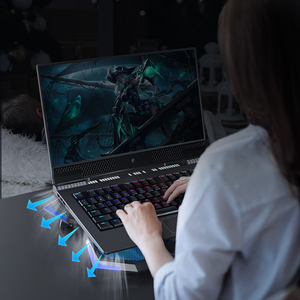 Tapis de refroidissement pour ordinateur <span class=keywords><strong>portable</strong></span> Super silencieux <span class=keywords><strong>portable</strong></span> avec 5 ventilateurs Support de <span class=keywords><strong>refroidisseur</strong></span> pour ordinateur <span class=keywords><strong>portable</strong></span> en matériau ABS 2 produits avec logo personnalisé USB en stock - Product Image 6