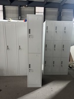 Casiers métalliques à double niveau pour le personnel, casiers de rangement pour vêtements à 2 niveaux
