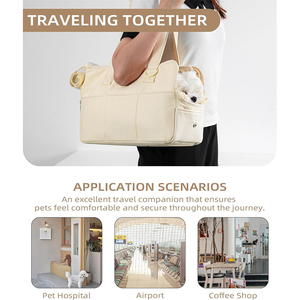 Con Chó Mèo Tàu Sân Bay Túi Mềm Hai Mặt Đóng Mở Du Lịch Con Chó Con Tàu Sân Bay Con Chó Tàu Sân Bay Với Túi Lớn - Product Image 5