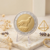 Metall-Goldmünzen Individuell Gestaltete 2D 3D Zink-Metall Farblose Prägemünzen Sammlermünzen