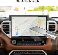 Protecteur d'écran pour Toyota Tundra 14 "2022-2025 Protecteur d'écran tactile de navigation en verre trempé HD Mat 9H Verre anti-rayures