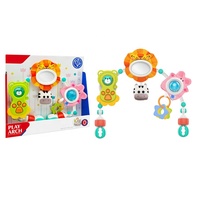 Nouveau mobile pour bébé réglable avec miroir, hochets, anneaux de dentition et pendentifs, pour berceau, poussette et siège auto