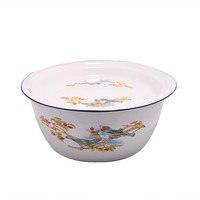 Cazuela de fabricante de China, cubierta de olla, Setenamel, esmalte, cuenco para dedos