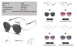 El último clip nuevo en gafas de sol sin montura con clip de metal, Marcos ópticos, Marcos al por mayor - Product Image 2