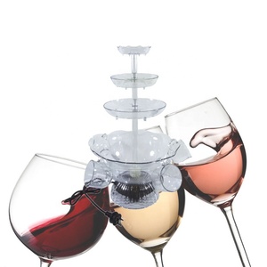 Machine à fontaine électrique à 4 niveaux à cocktail et à vin en cascade, bon marché et de bonne qualité, pour banquet de mariage - Product Image 5