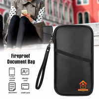 Portefeuille de voyage familial bloquant RFID avec poche murale pour documents et billets Motif de sac élégant