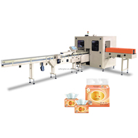 Machine de conditionnement de serviettes en papier avec moteurs servo, vitesse 200 sacs/min, pour le scellage et le conditionnement de serviettes en papier et de films en nylon