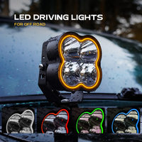Phare antibrouillard LED RGB breveté de 4 pouces pour conduite tout-terrain, éclairage de travail pour camion, Jeep F150, Toyota, SUV, UTV, pick-up 12V