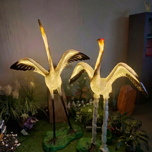 Decorative Crane Sculpture <b>Lights</b> for Commercial <b>Landscapes</b> Public Parks Shopping Centers and Holiday Displays - Product Image 1