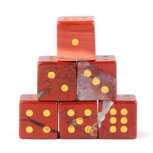 Maikevi - <span class=keywords><strong>Juego</strong></span> <span class=keywords><strong>de</strong></span> 6 <span class=keywords><strong>dados</strong></span> cuadrados <span class=keywords><strong>de</strong></span> piedra natural <span class=keywords><strong>de</strong></span> lujo con puntos dorados para Mahjong, juegos <span class=keywords><strong>de</strong></span> mesa <span class=keywords><strong>de</strong></span> <span class=keywords><strong>casino</strong></span> - Product Image 4