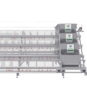 Système de cages à poulets entièrement automatiques de type A à 4 niveaux pour l'élevage avicole et la production d'œufs à haute densité - Product Image 2