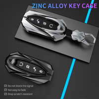 Housse de clé de voiture en alliage de Zinc pour BYD F0/S6/S7/M6/E6/Yuan Pro/E2/Dolphin/Qin Plus EV/Yuan Plus/D1/Song Plus/han/T
