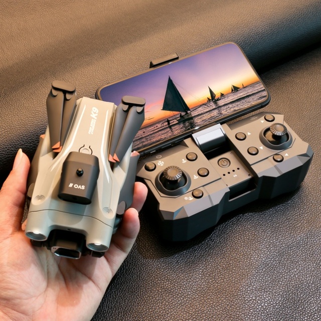 New K9 Mini Drone 4K HD Pixel Camera Optical Flow Localization WiFi FPV Omnidirectional Obstacle Avoidance Follow Me Batteries