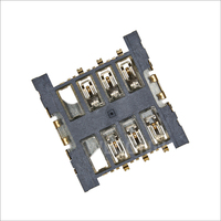 Connecteur de carte MICRO SIM WECONN WL-SIM150-051 6PIN+0 H=1.48mm Push-Pull, connecteur personnalisable carte-carte