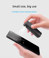 Nettoyant d'écran portable 10 ml en microfibre anti-poussière avec étui de protection transparent – Échantillon gratuit – Flacon portable