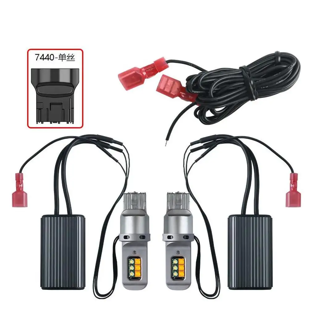 Auto Licht versteckt Scheinwerfer Kit LED Auto lampe Arbeit in Universal 4 Zoll H7 Glühbirne Seiten markierung High Power Bike Scheinwerfer modifiziert