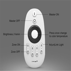 ¡De alta calidad de Mi! Luz 2,4G <span class=keywords><strong>4</strong></span> zona <span class=keywords><strong>LED</strong></span> blanco con Control remoto con rueda giratoria RF inalámbrico 2,4G control de distancia de 30 metros. - Product Image 3