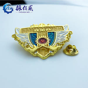 Custom Enamel Lapel Pin Name Magnetic Badge Making <strong>Stone</strong> <strong>Island</strong> Metal logo Pin - Product Image 3