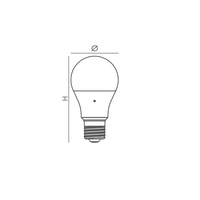 Vente en gros à prix d'usine compétitif DC12V 2W 4W 5W A60 led ampoule solaire E27/B22 base